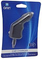 Onn Ona12wi067 Universal Car Charger With Micro Usb, Mini Usb And Samsung 20-pin Devices
