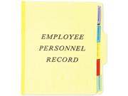 Pendaflex Ser-1-yel Vertical Personnel Folders, 1/3 Cut Top Tab, Letter, Yellow