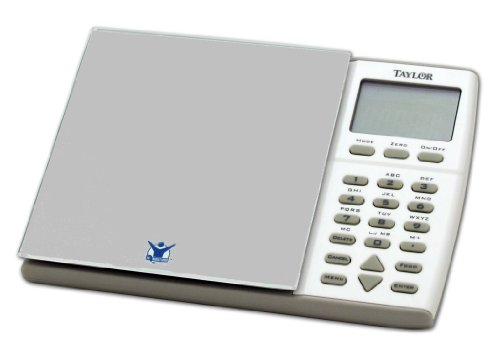 Biggest Loser Glass Top Nutritional Scale in Silver