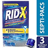 Rid-X Septic Tank Treatment Enzymes, 3 Month Supply Septi-Pacs, 3.2oz