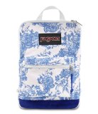 Jansport - Unisex-Adult Right Pack Sleeve Backpack, Size: O/S, Color: White/Blue Wash Vintage Floral Canvas