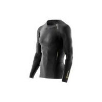Skins A400 Active Compression Long Sleeve Top - Black/Gold