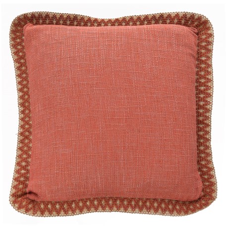 Jute-trim Throw Pillow - 20x20?, Feathers