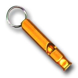 Small Orange Emergency Whistle / Survival Whistle Key Chain