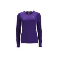 Nike Women's Miler Long Sleeve Running Top - Court Purple