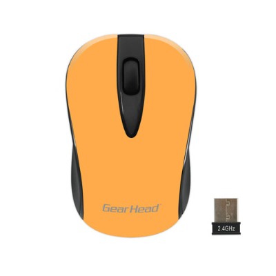 Gear Head Mp2100nor Wireless Optical Nano Mouse - Orange