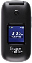 Huawei Consumer Cellular Envoy 857003005101 U3900 Flip Mobile Phone - Bluetooth 2.0 - 2.0 Megapixels Camera - Black - Locked To Prepaid