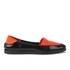 Melissa Women's Space Sport Pointed Flat Slip On Pumps - Black/Orange