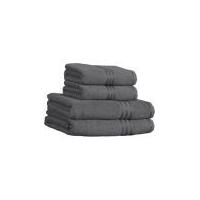 Restmor 100% Egyptian Cotton 4 Piece Supreme Towel Bale Set (500gsm) - Charcoal