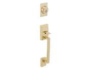 Schlage Century Handleset With Flair Interior Lever Rh Bright Brass F60 Cen 505 Fla Rh