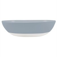Shell Bisque Oval Serving Bowl - Blue  By Canvas