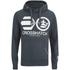 Crosshatch Men's Quon Kangeroo Pocket Hoody - Total Eclipse - M