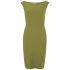 LOVE Women's Cold Shoulder Midi Dress - Olive