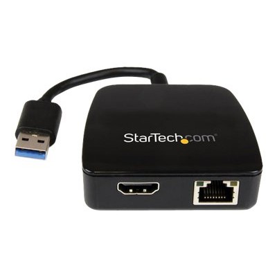 Startech.com Usb31gehd Travel Adapter For Laptops - Hdmi And Gigabit Ethernet - Usb 3.0 - Portable Universal Laptop Mini Docking Station