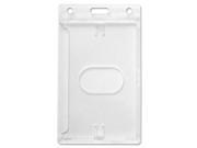 Baumgartens Rigid PC ID Badge Dispensers - Vertical - Polycarbonate - 25 / Pack - Clear