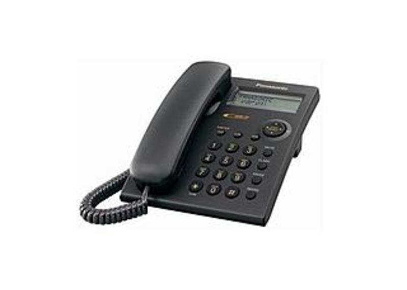 Panasonic Kx-tsc11b 1-line Operation Corded Phone With Call Waiting And Caller Id - Black