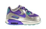 Nike Air max 90 2007 (TD) Baby Toddlers Shoes Purple Venom/Purple Venom-Metallic Silver-White 408112-501 (7 M US)
