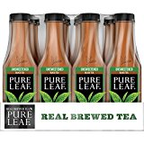 Pure Leaf Iced Tea, Unsweetened, Real Brewed Black Tea, 0 Calories, 18.5 Ounce (Pack of 12)