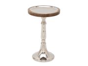 Adorable Aluminum Wood Accent Table