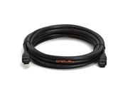 9 Pin/ 9pin Beta Firewire 800 - Firewire 800 Cable -15ft, Black