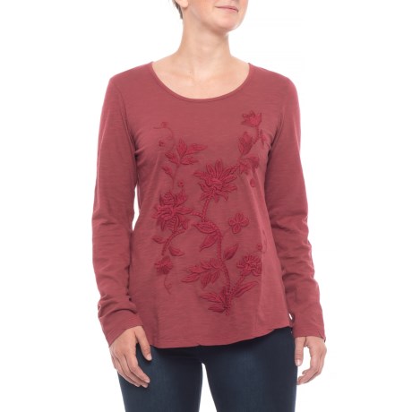 Apple Butter Pigment Wash Shirt - Long Sleeve (for Women)