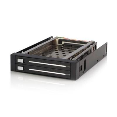 Startech Hsb220sat25b 2 Drive 2.5in Trayless Hot Swap Sata Mobile Rack Backplane - Storage Bay Adapter - Black