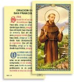 Oracion de San Francisco Pajaro Spanish Holy Cards, Pack of 25