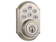 Kwikset 909 15 Smt Cp Smartcode Electronic Single Cylinder Deadbolt Feat Smartkey In Satin Nickel