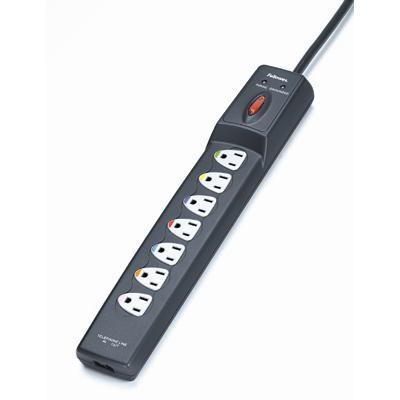 Fellowes 99110 Power Guard - Surge Protector - Output Connectors: 7 - Graphite