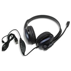 New PC Computer Laptop Notebook Headphone USB Headset Microphone Mic
