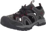 Northside Burke II Ankle-Strap Sandal (Toddler/Little Kid/Big Kid), Black/Red, 6 M US Big Kid