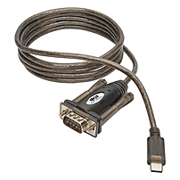 Tripp Lite Usb 2.0 Usb-c To Db9 Adapter Cable Usb-c To Rs-232 M/m 5' 5ft - Serial/usb For Smartphone, Digital Camera, Pda, Notebook, Tablet, Modem, Tablet - 28.75 Kb/s - 5 Ft - 1 X Type C Male Usb - 1 X Db-9 Male Serial - Gold-plated Contacts, Nickel Plat U209-005-c
