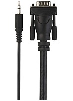 Belkin F3s007v10 10 Feet Pc To Hdtv Vga Video With 3.5 Mm Audio Cable - Black
