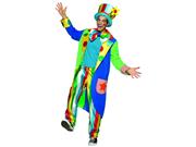 Long Coat Louie Circus Clown Man Male Costume Adult Standard