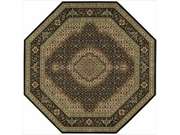 Nourison Persian Arts Black Rug (5'3 X 5'3 Octagon)