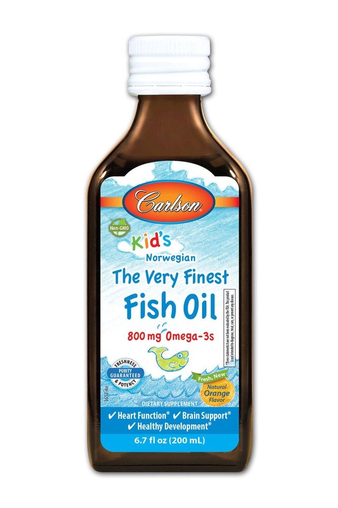 Kid's Very Finest Fish Oil Orange Carlson Laboratories 200ml Liquid