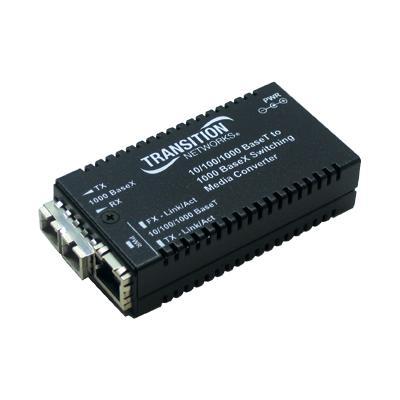 Transition M/ge-psw-lx-01 Stand-alone - Media Converter - 10base-t  1000base-lx  100base-tx  1000base-t - Rj-45 - Sc Single Mode  - External - Up To 6.2 Miles -