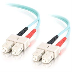 5m SC-SC 10Gb 50/125 OM3 Duplex Multimode Fiber Optic Cable (Plenum-Rated) - Aqua - Fiber Optic for Network Device - SC Male - SC Male - 10Gb - 50/125 - Duplex Multimode - OM3 - 10GBase-SR, 10GBase-LRM - Plenum-Rated - 5m - Aqua