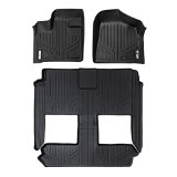 MAXLINER Custom Fit MAXFLOORMAT for Select Dodge Caravan/Chrysler Town & Country Models - (Black) (3 Row Set)