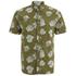 Penfield Men's Belden Printed Short Sleeve Shirt - Olive - M