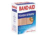 Flexible Fabric Adhesive Tough Strip Bandages, 1 X 3-1/4, 20/box