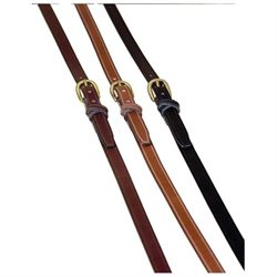 TORY LEATHER 3/4'' Crossed Keeper Belt with Brass Buckle 30 Oakbark