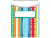 Stripes & Stitches Library Pockets