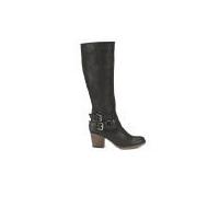 Ravel Women's Utah Knee High Leather Heeled Boots - Black