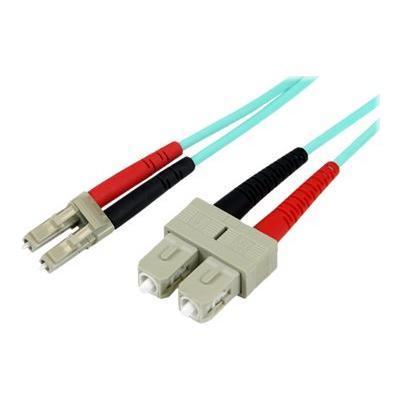 Startech A50fblcsc1 10gb Aqua - Patch Cable - Lc Multi-mode (m) - Sc Multi-mode (m) - 3.3 Ft - Fiber Optic - 50 / 125 Micron - Aqua