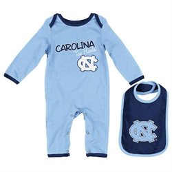 North Carolina Tarheels Infant NCAA Tuck Romper & Bib Set