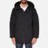 Converse Men's Quilted Fishtail Parka - Black - M