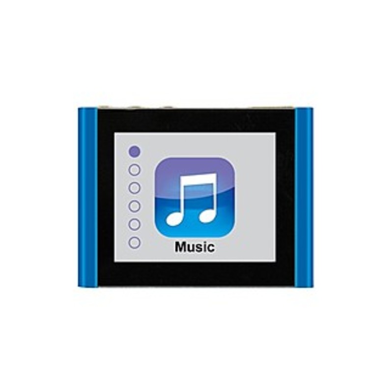 Eclipse Fit Clip Plus 8 Gb Blue Flash Portable Media Player - Audio Player, Photo Viewer, Video Player, Fm Tuner - 1.8" 20480 Pixel Color Lcd - Micros
