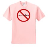 Patricia Sanders Creations - No Bullying - Anti Bullying - Love and Kindness - T-Shirts - Adult Light-Pink-T-Shirt Medium