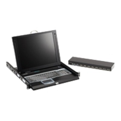 Black Box Kvt417a-8uv-r2 Servtray Complete Kvt417a - Kvm Console With Kvm Switch - 8 Ports - 17 - Rack-mountable - 1280 X 1024 - 450:1 - Vga - 1u